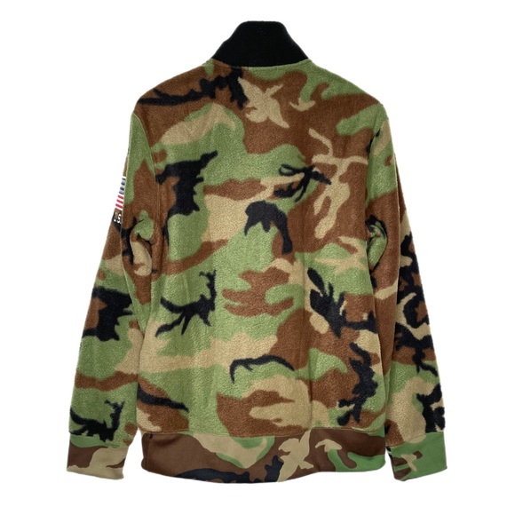 Polo Ralph Lauren Camo Fleece Quarter Zip Pullover - Picture 2 of 9
